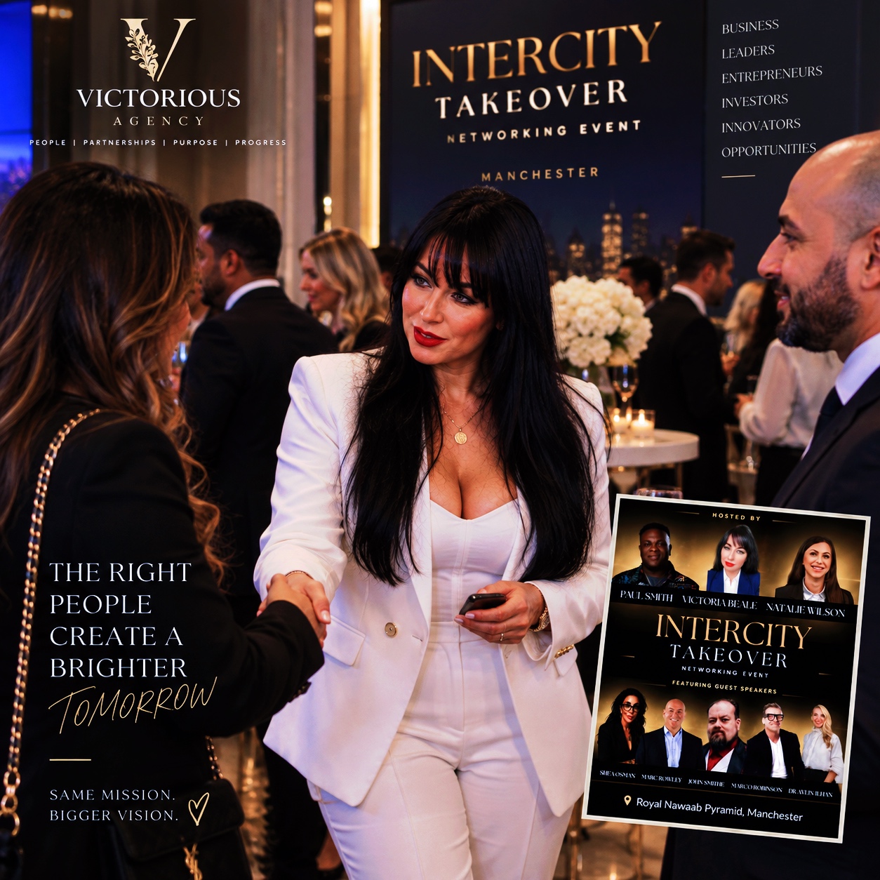 Victoria Beale hosting an Intercity Takeover event