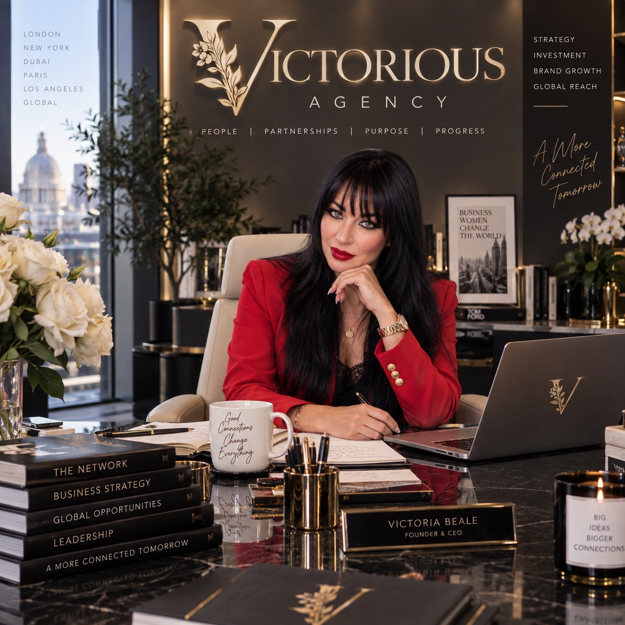 Victoria Beale in the Victorious agency office